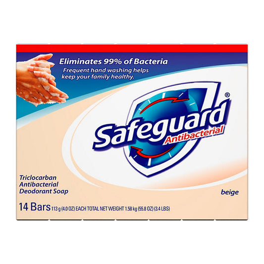 SAFEGUARD 4OZ BAR SOAP 14CT BEIGH 4/CS