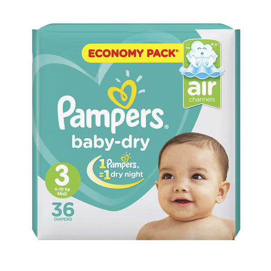 PAMPER DIAPERS SIZE 3 4/CS