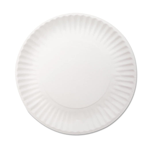 9 INCH 100CT UNCOATED PAPER PLATES 12/CS