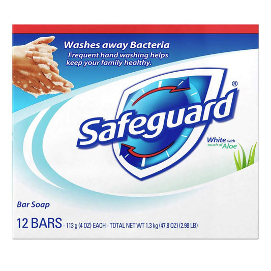 SAFEGUARD 4OZ BAR SOAP 8PK WHITE 6/CS