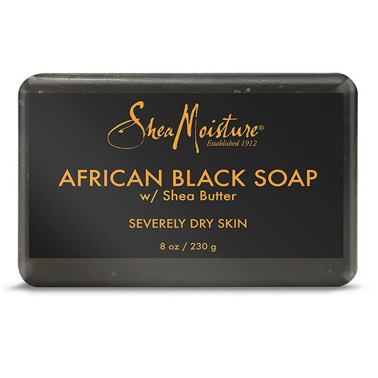 SHEA MOISTURE 8OZ  AFRICAN BLACK SOAP SHEA BUTTER 12/CS