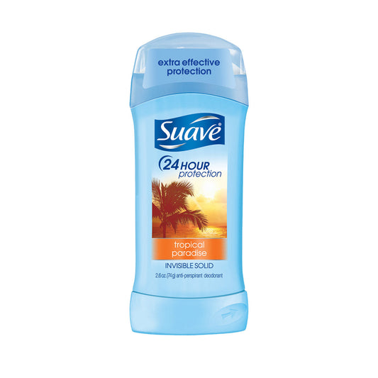 SUAVE 2.6OZ INVISIBLE SOLID TROPICAL PARADISE 12/CS