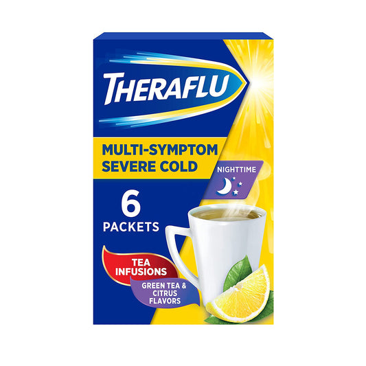 THERAFLU COLD & FLU POWDER 6CT 3PK NIGHT GREEN TEA & CITRUS (YELLOW)**44066236