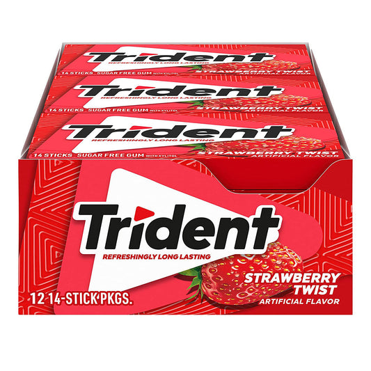 TRIDENT 14CT STRAWBERRY TWIST 12/BOX