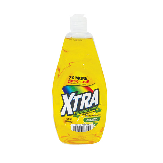XTRA 25OZ DISH WASHING SOAP FRESH LEMON 12/CS