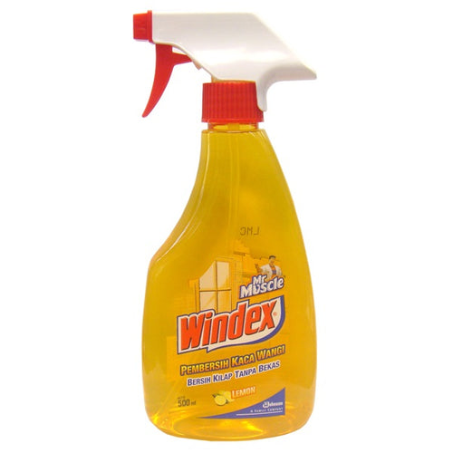 WINDEX 500ML GLASS CLEANER LEMON 12/CS (YELLOW)