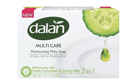 DALAN 3.17OZ BAR SOAP 3PK CUCUMBER & MILK 24/CS**660193