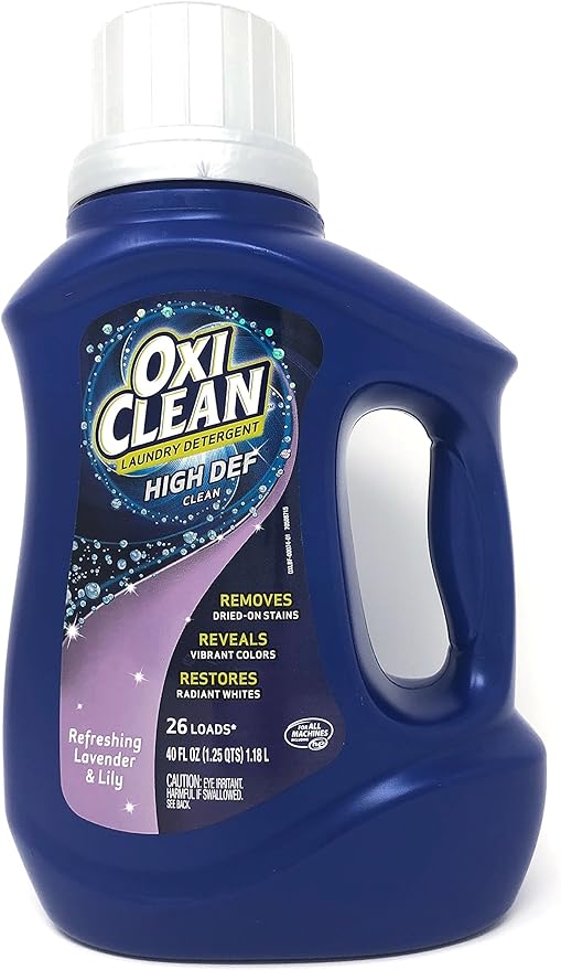 OXI CLEAN 40OZ LAUNDRY DETERGENT REFRESHING LAVENDER & LILLY 8/CS