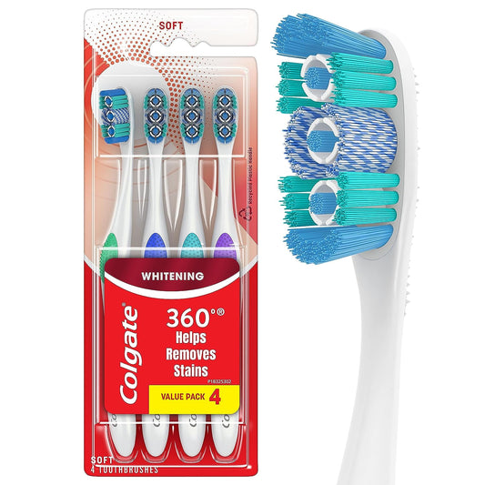 COLGATE TOOTH BRUSH OPTIC WHITE (SOFT) HELPS REMOVES STAINS 12PK
