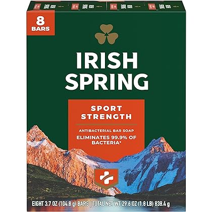 IRISH SPRING 3.75OZ BAR SOAP SPORT STRENGTH 18/CS
