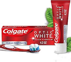 COLGATE 4.2OZ OPTIC WHITE STAIN FIGHTER STAIN REMOVAL TOOTH PASTE CLEAN MINT PASTE 24/CS