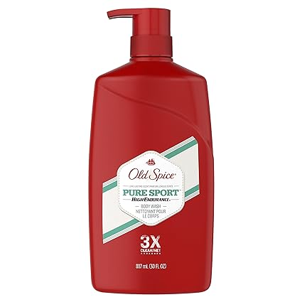 OLD SPICE 30OZ HIGH ENDURANCE BODY WASH FOR MEN PURE SPORT 4/CS