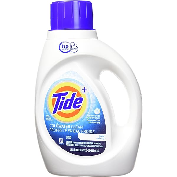 TIDE 100OZ LIQUID LAUNDRY DETERGENT FREE  & NATURAL FOR COLD WATER HE 4/CS