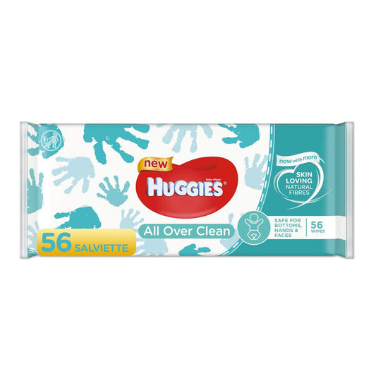 HUGGIES 56CT BABY WIPES ALL OVER CLEAN 10/CS