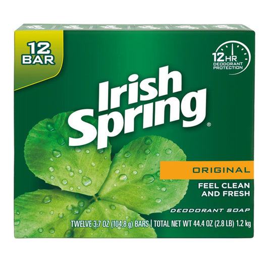 IRISH SPRING 3.75OZ BAR SOAP 12PK- ORIGINAL 6/CS