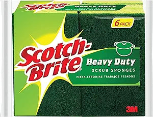 SCOTCH BRITE 24CT HEAVY DUTY SCRUB SPONGE (GREEN) 1PK