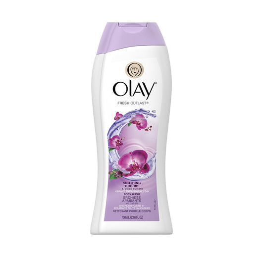OLAY 23.6OZ BODY WASH SOOTHING ORCHID & BLACK CURRENT 4/CS