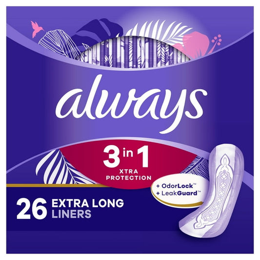 ALWAYS 26CT EXTRA PROTECTION LINERS 6/CS