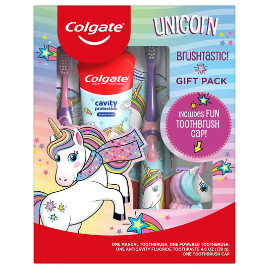 COLGATE KIDS TOOTH BRUSH SET WITH TOOTH PASTE UNICORN GIFT PACK 6/CS