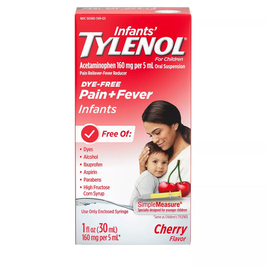 TYLENOL INFANT 1OZ PAIN + FEVER CHERRY FLAVOR 12/CS
