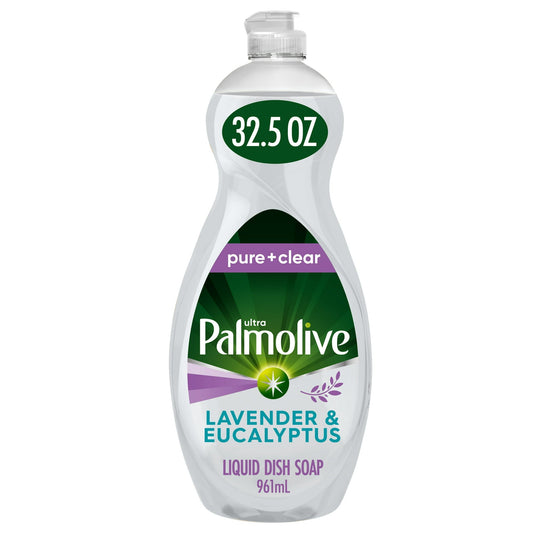 PALMOLIVE 32.5OZ ULTRA DISH SOAP PURE + CLEAR LAVENDER & EUCALYPTUS 9/CS