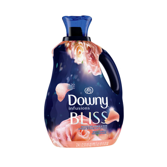 DOWNY 81OZ ULTRA FABRIC SOFTENER INFUSIONS SPARKLING AMBER & ROSE 4/CS
