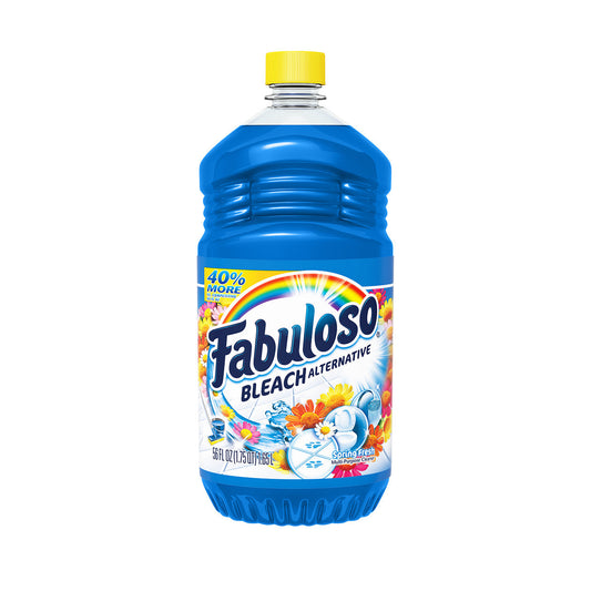 FABULOSO 56OZ SPRING FRESH WITH BLEACH ALTERNATIVE 6/CS