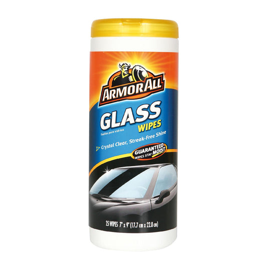 ARMOR ALL 25CT GLASS CLEANING WIPES 6/CS
