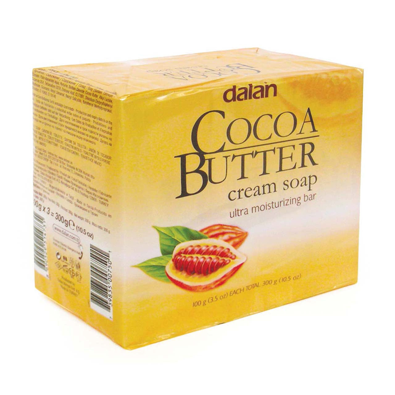 DALAN 3.17OZ BAR SOAP 3PK COCOA BUTTER 24/CS